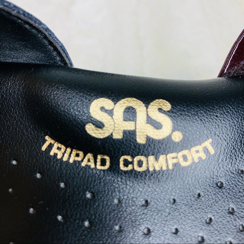 SAS Tripad Comfort Burgundy Strappy Sandals - Picture 4 of 11